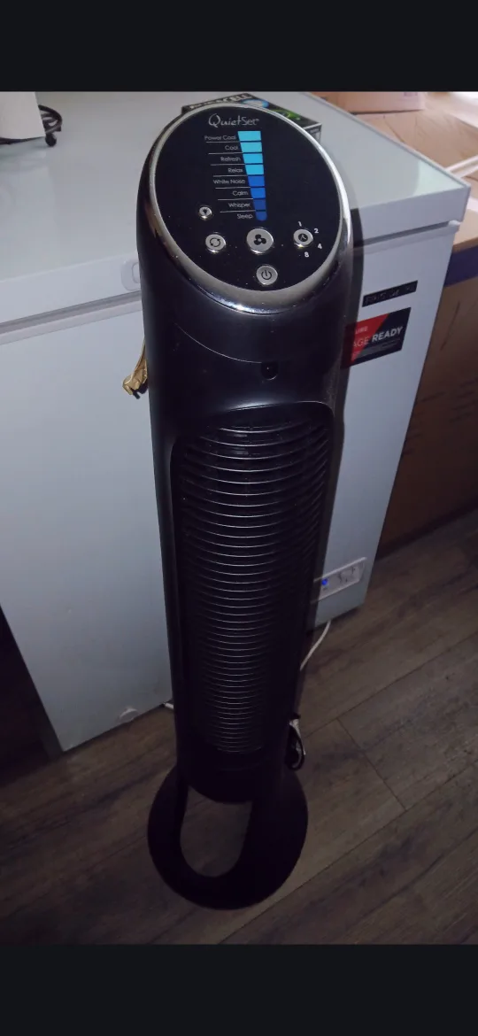 QuietSet Tower Fan - Black thumbnail