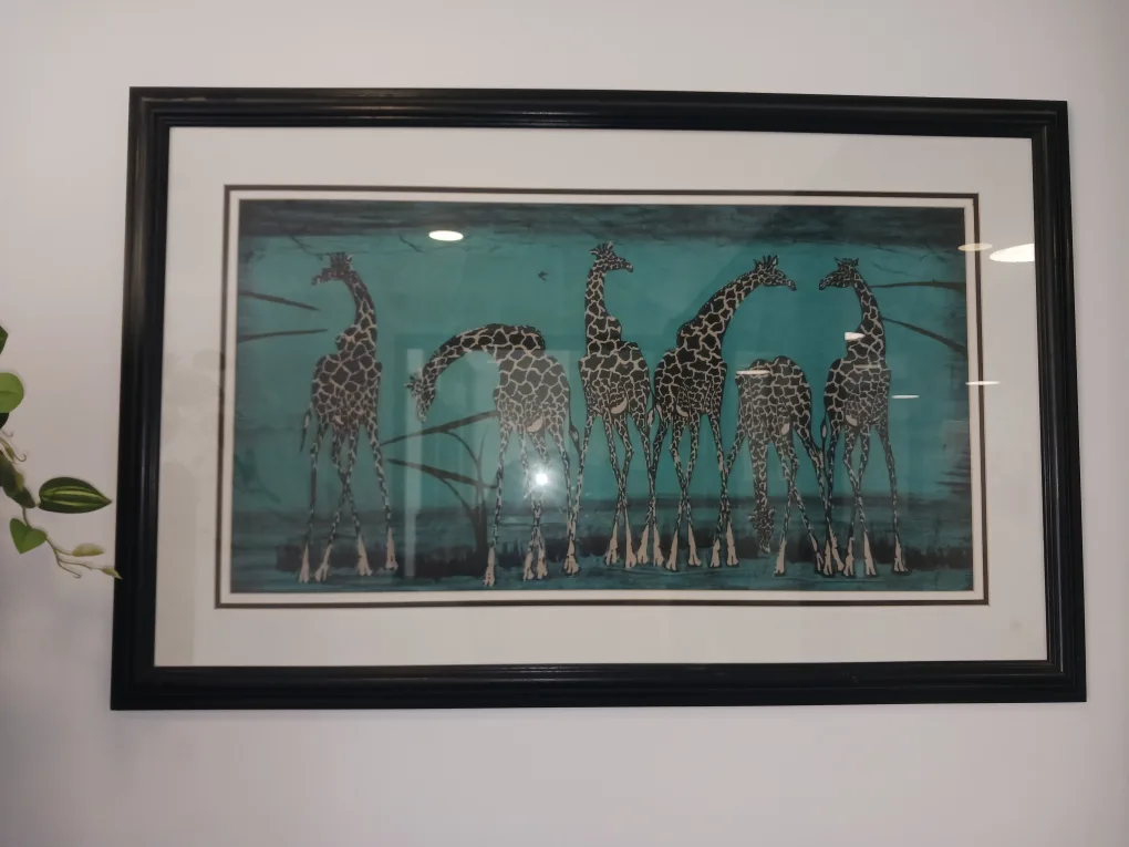 Framed Giraffe Art Print thumbnail