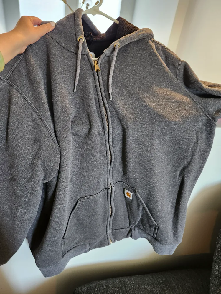 Carhartt Grey Full Zip Hoodie - XL Tall thumbnail