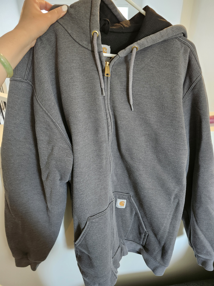 Carhartt Grey Full Zip Hoodie - XL Tall - photo 2