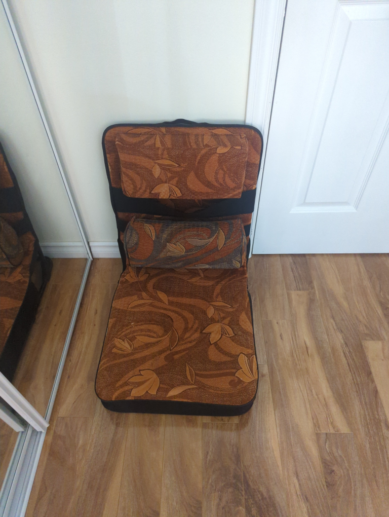 Folding Floor Chair with Back Support