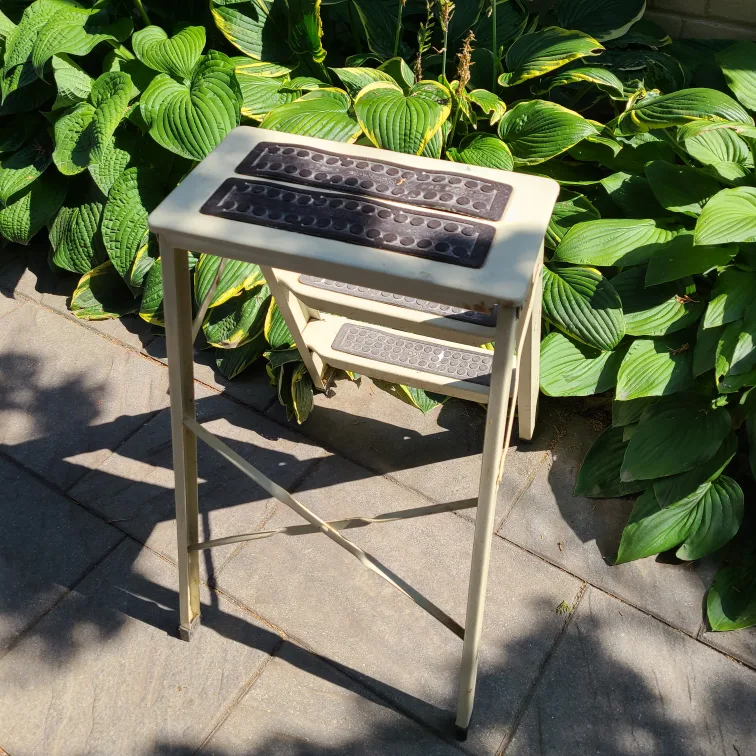 Folding metal Step Stool for $10 image indicator(2)