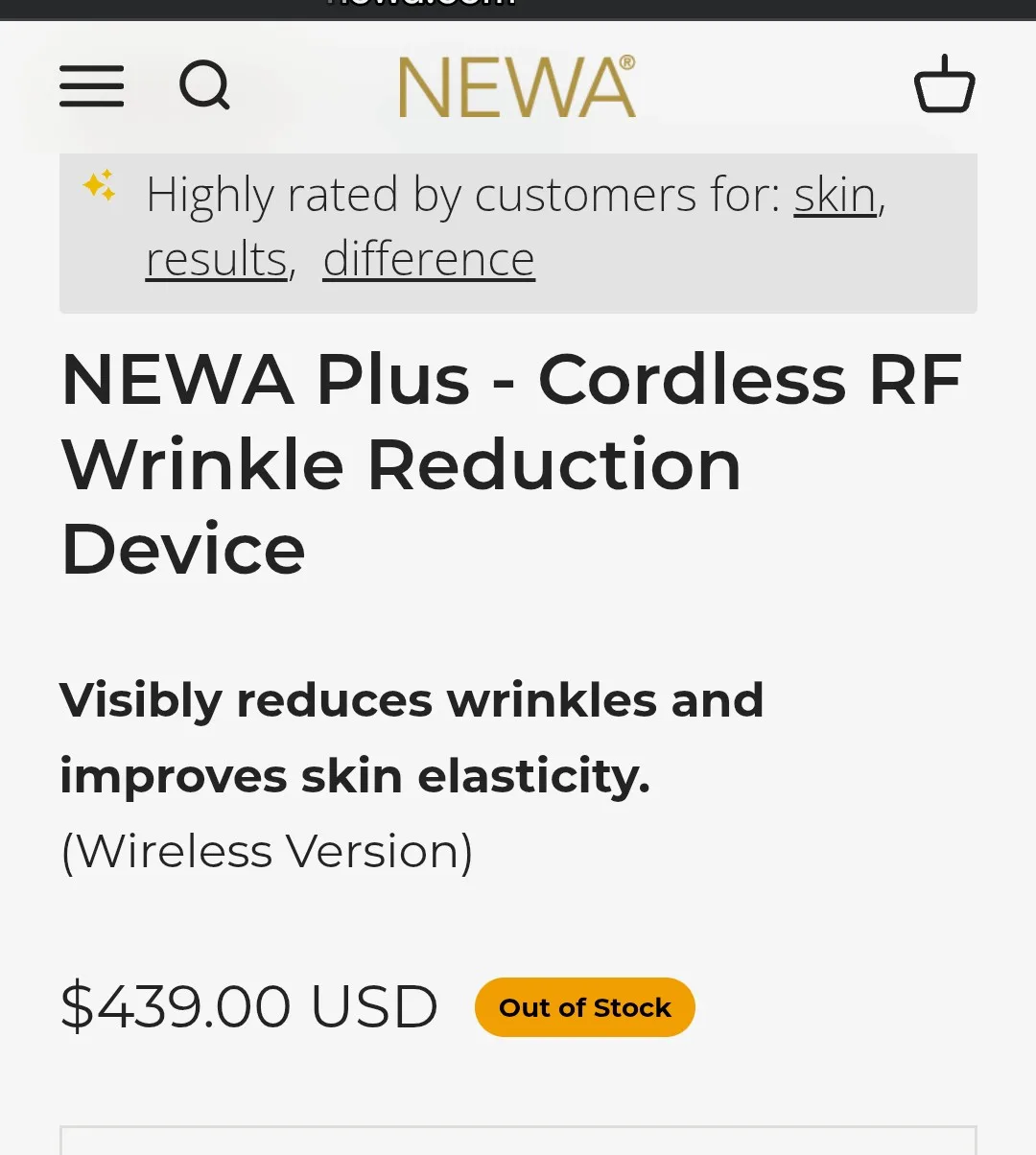NEWA Plus Cordless RF Wrinkle Reduction Device image indicator(5)