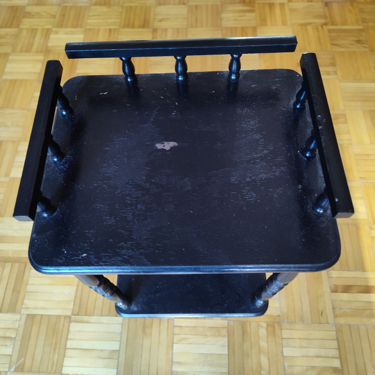 Black Wooden Side Table 🥕 - photo 2