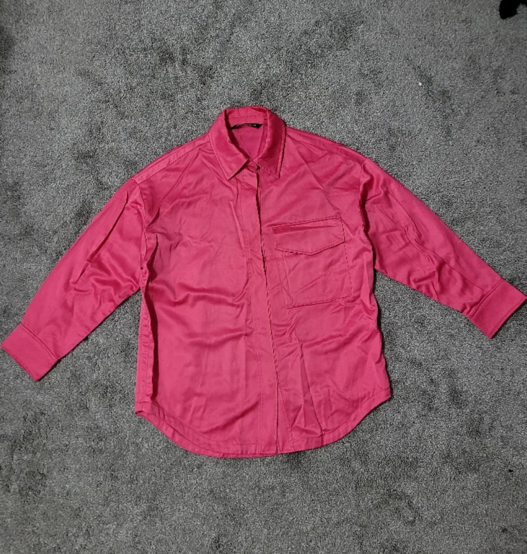 Zara Pink Long Sleeve Shirt thumbnail