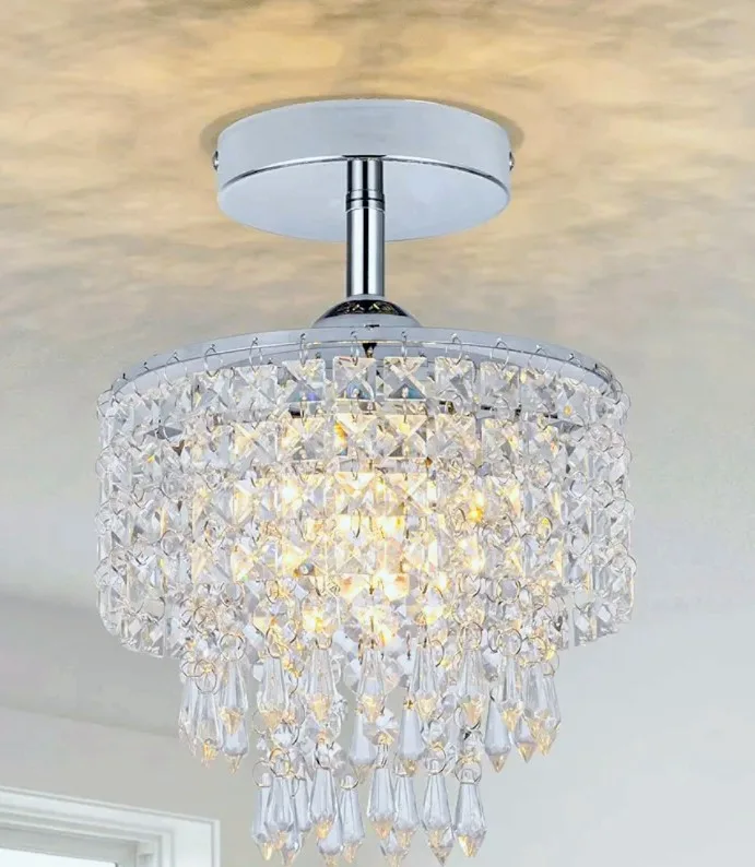 Mini Crystal Chandeliers 3 Tier Raindrop Crystal image indicator(4)