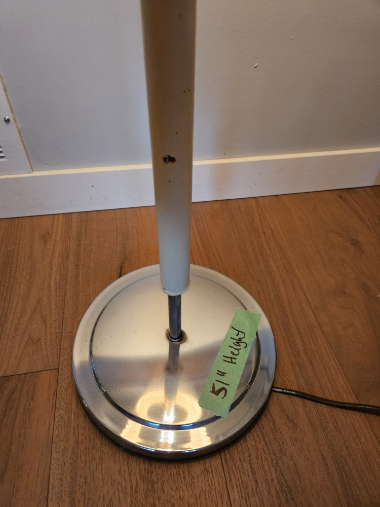 Vintage Floor Lamp with Shade - 51" Height - photo 4
