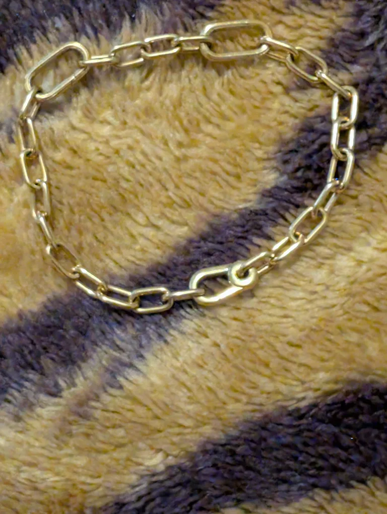 Pandora small link chain bracelet 14 k gold plating thumbnail