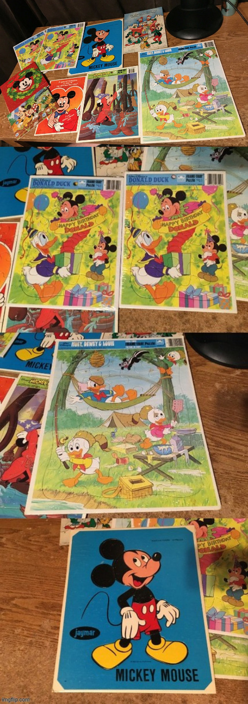 Vintage Mickey Mouse and Friends Puzzles, playmats Stationery - photo 2