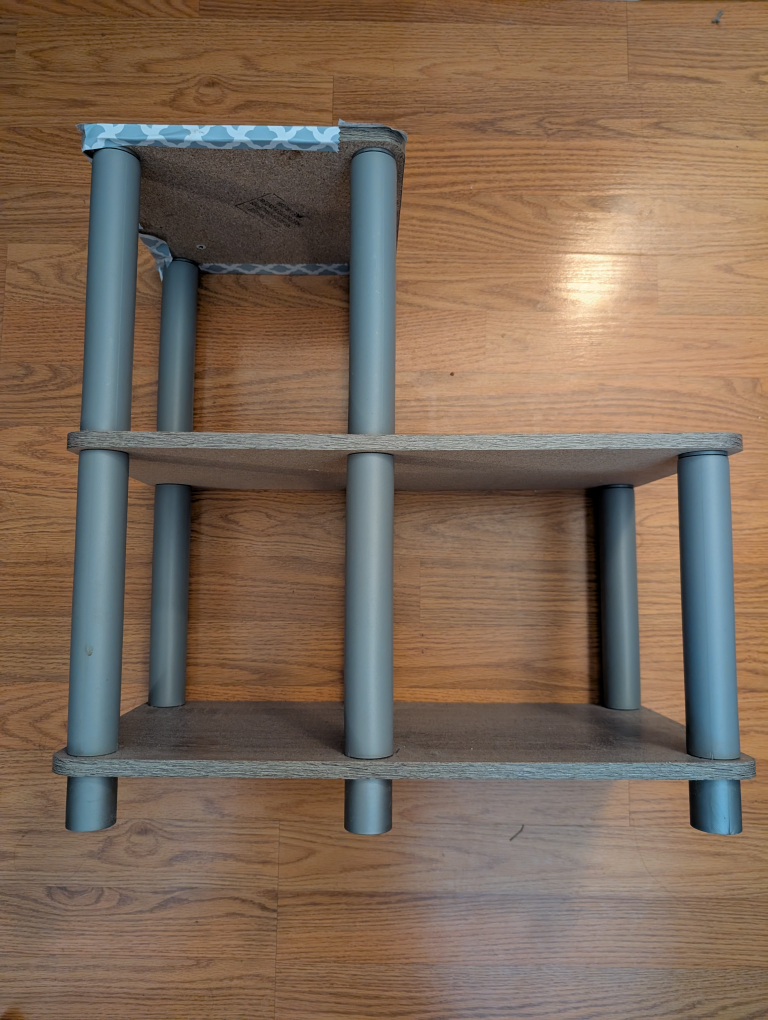 Gray Shelving Unit