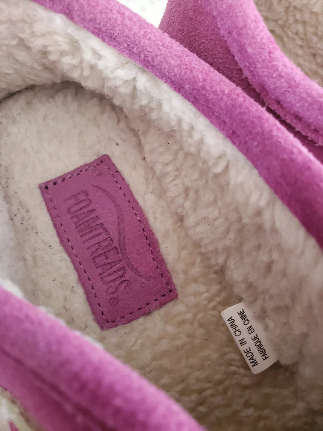 Foamtreads Purple Suede Slippers image indicator(2)