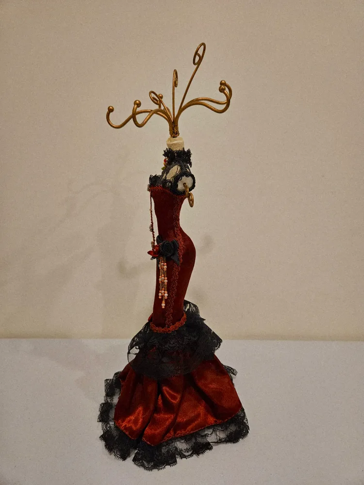 Vintage Jewelry Stand | Decorative Dress Form Figurine image indicator(3)
