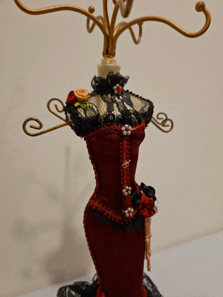 Vintage Jewelry Stand | Decorative Dress Form Figurine image indicator(4)