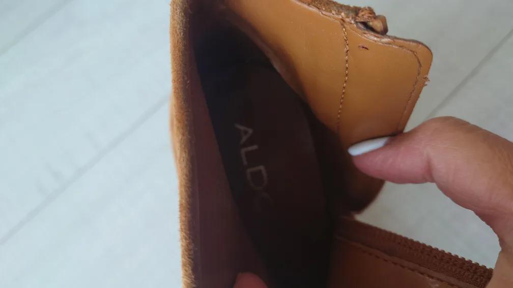 Aldo Brown/ Tan Suede Ankle Boots - Size 6 image indicator(6)