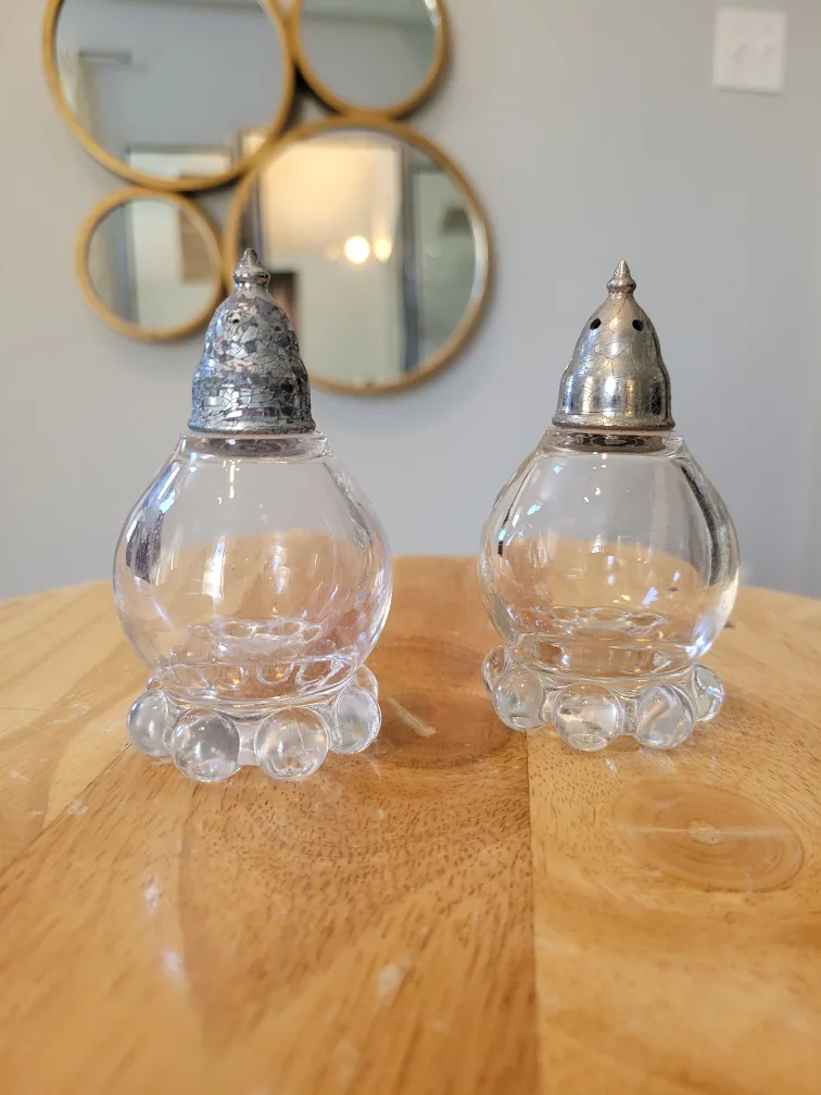Vintage 1950's Boopie Glass Salt & Pepper Shakers thumbnail
