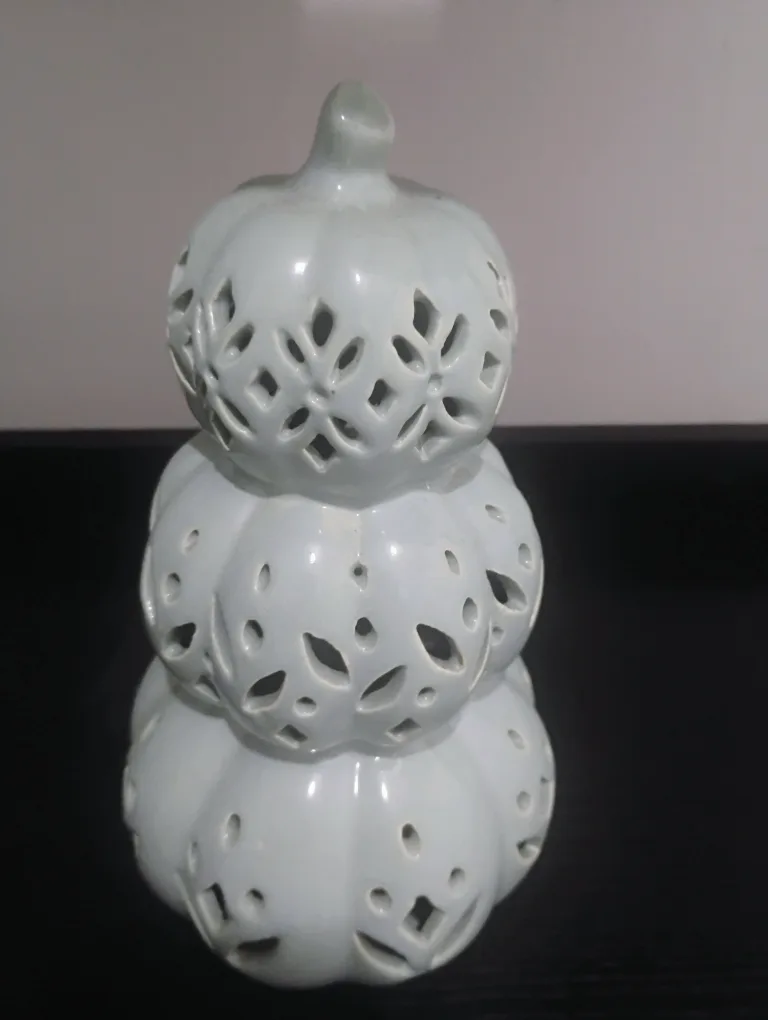 Ceramic Pumpkin Stack Table Decor thumbnail
