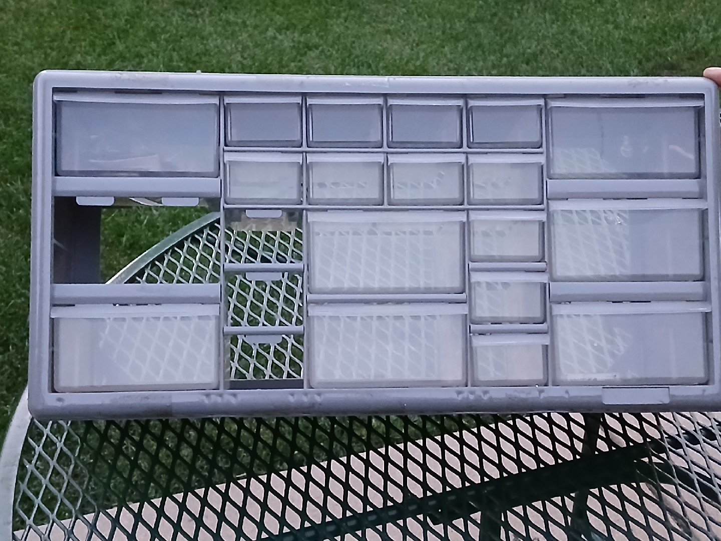 Gray Akro-Mils 22 Drawer Storage Cabinet