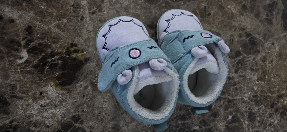 Cute Blue Monster Baby shoes - photo 2