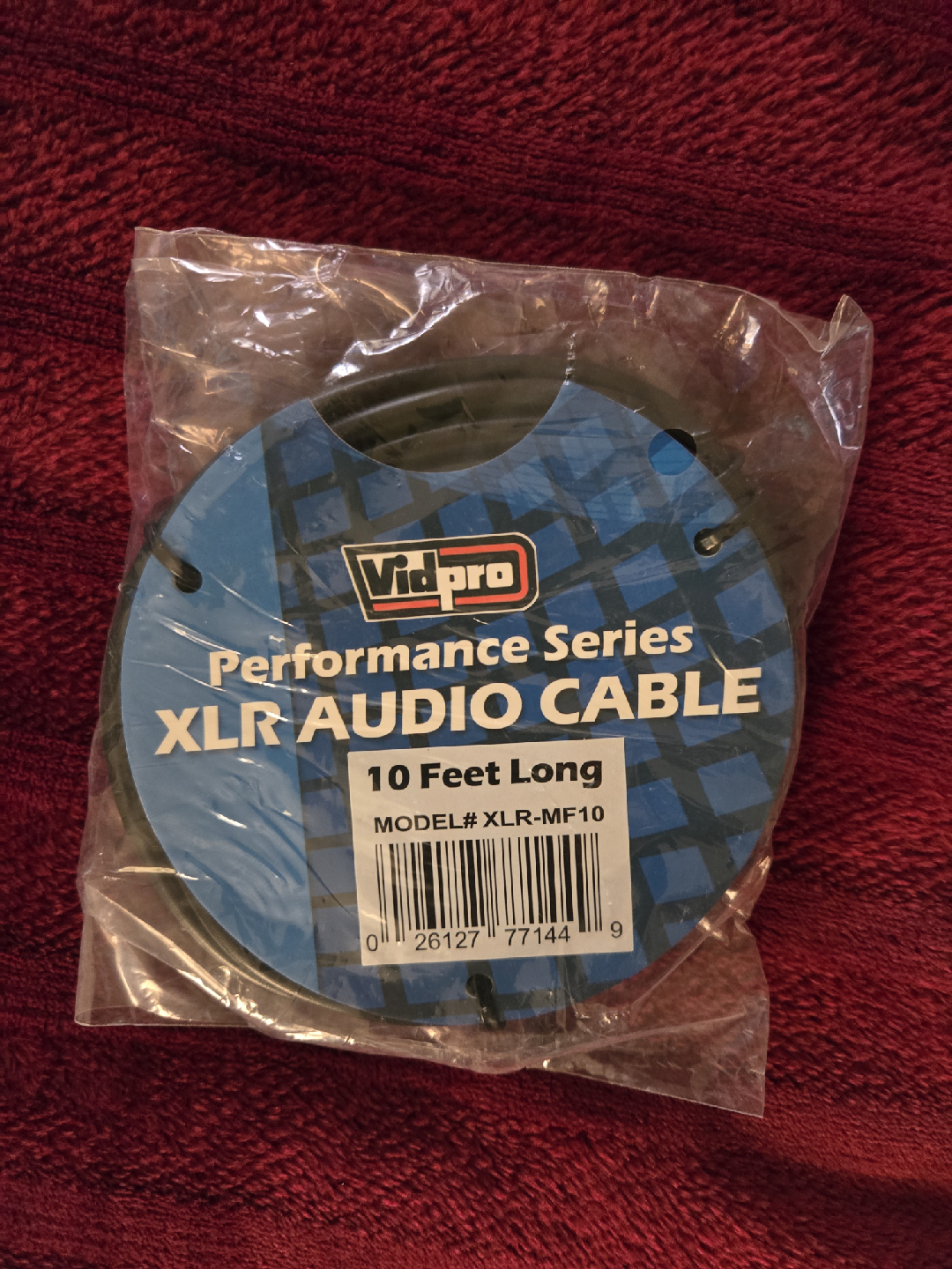 Vidpro XLR Audio Cable 10 Feet - New!