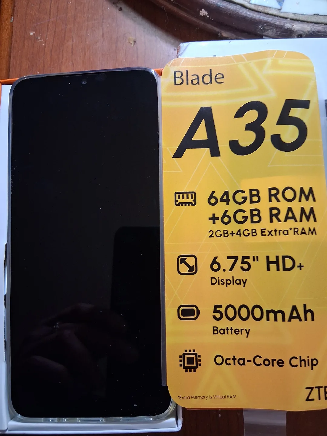 ZTE Blade A35 - 64GB ROM, 6GB RAM, 6.75" HD+ Display image indicator(3)