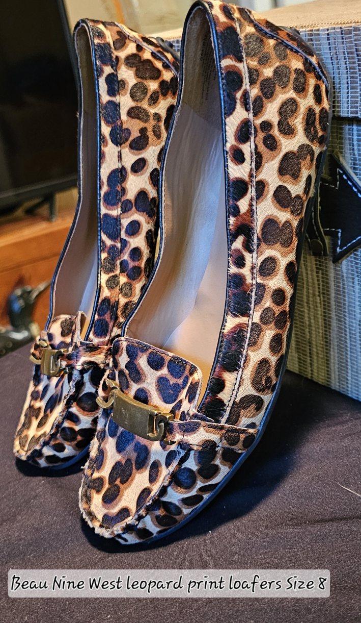 Nine West Leopard Print Loafers - Size 8 - photo 5