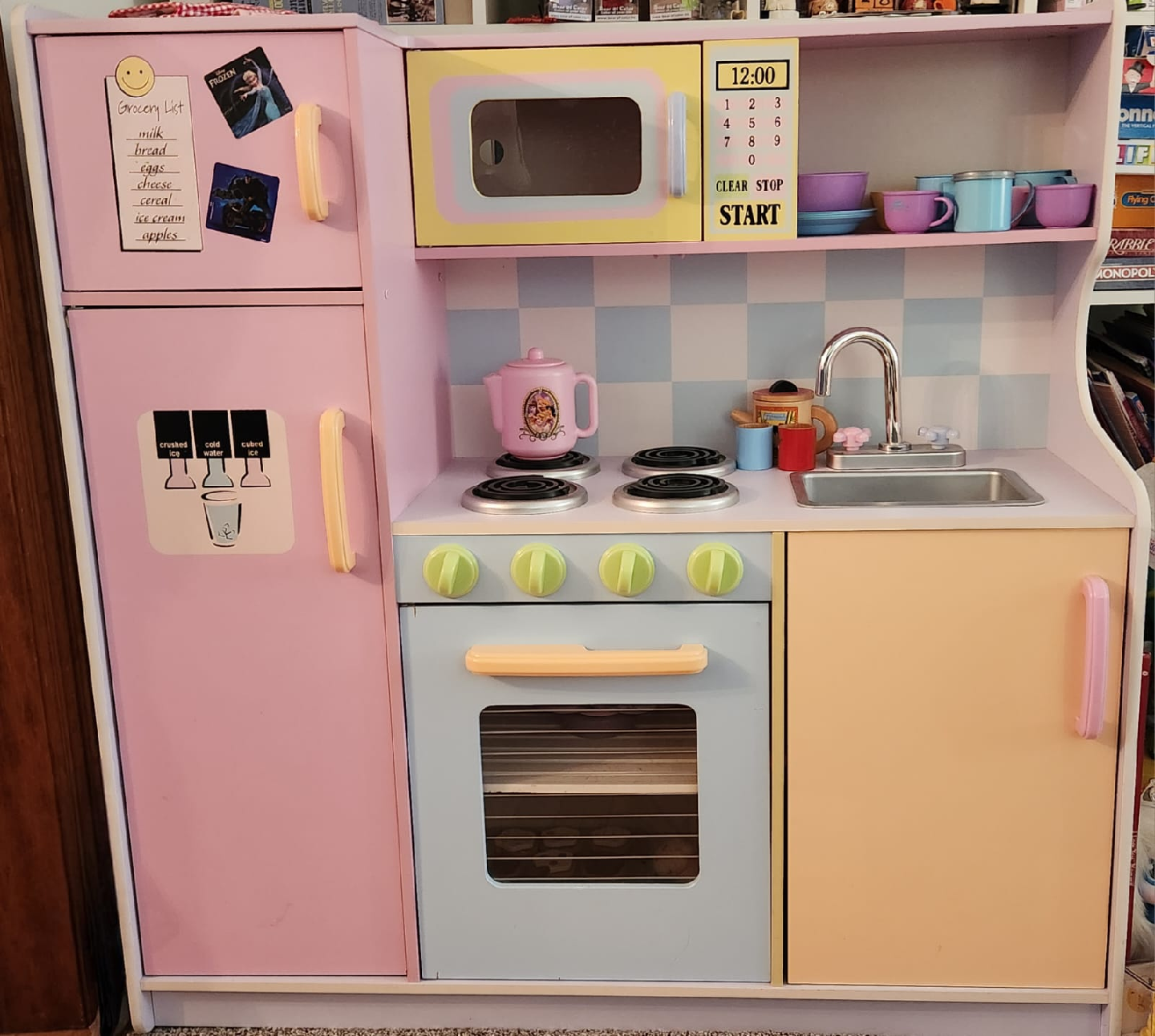 KidKraft Wood Pastel Play Kitchen + Accessories