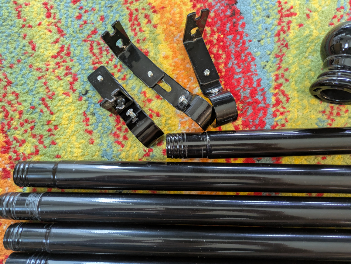 Black Curtain Rod Set - photo 3