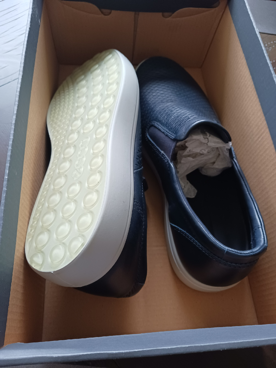 ECCO SKO A/S Blue Navy Slip-On Shoes - photo 4