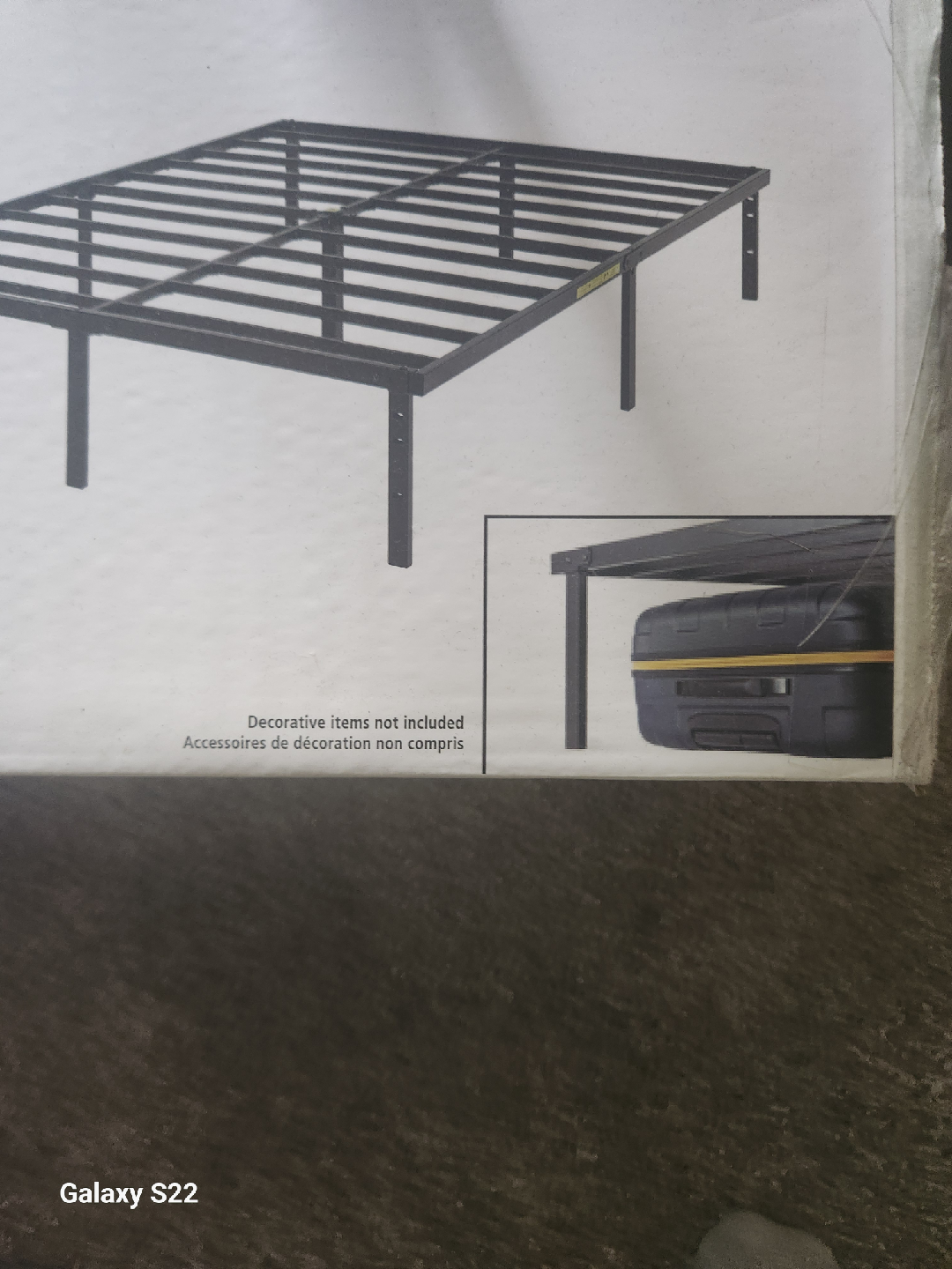 Heavy Duty Steel Bed Frame - Queen Size - photo 3