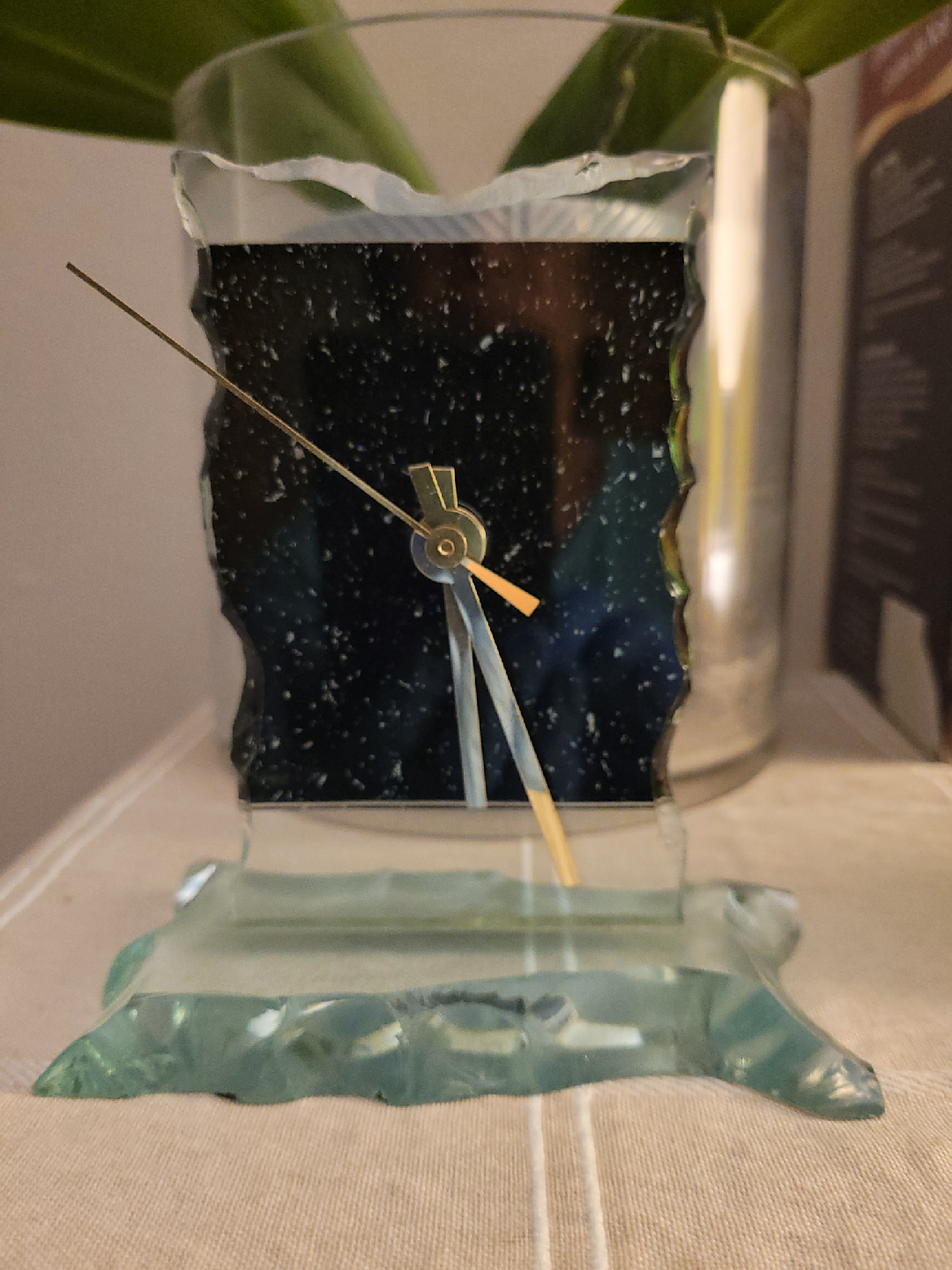 Glass Table Clock