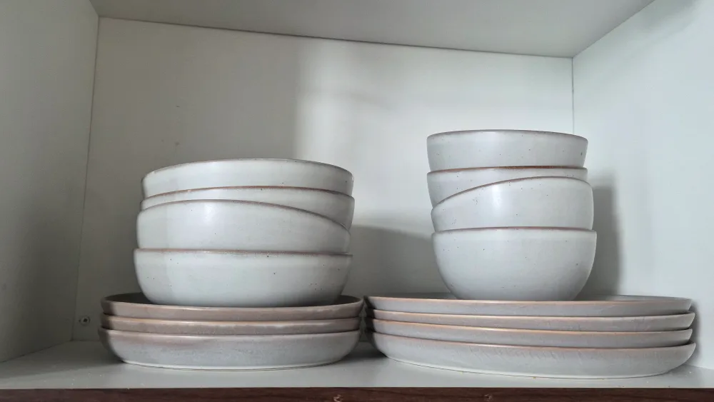 Stoneware Bowls and Plates Set