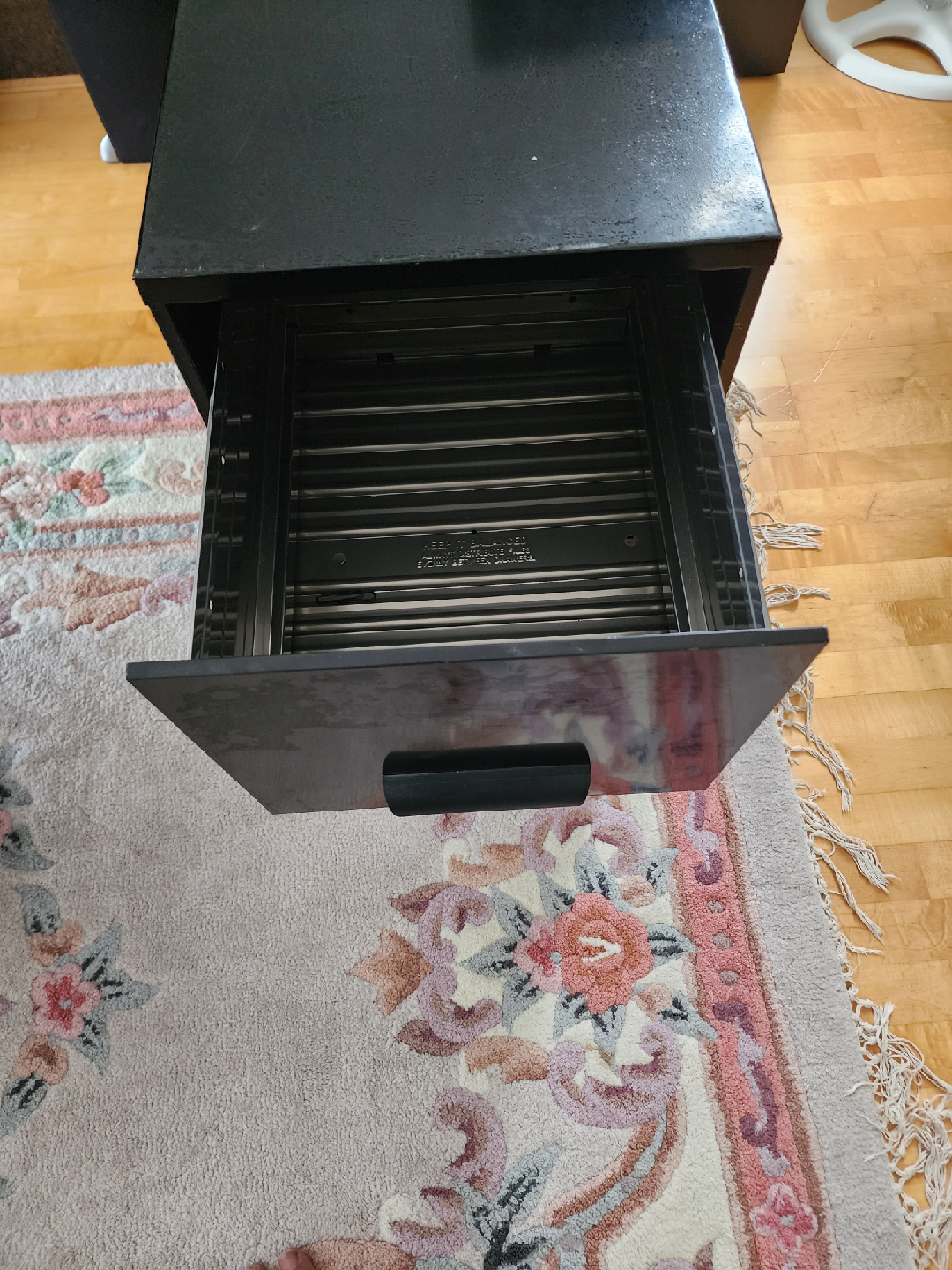 Black Filing Cabinet - photo 2