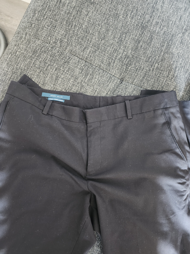 Perry Ellis Slim Fit Black Dress Pants 34x32 - photo 4