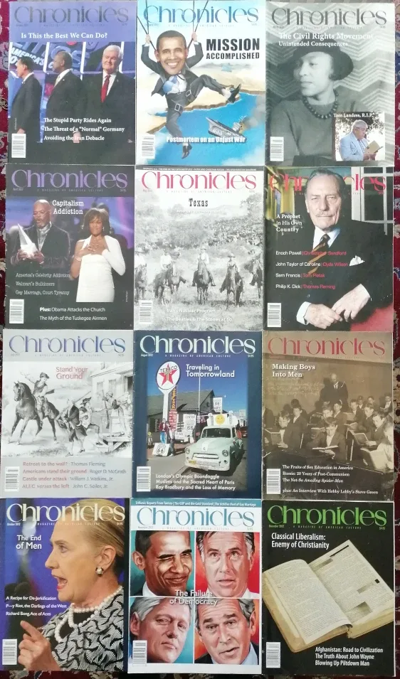 Chronicles: A Magazine of American Culture - 2012 back issues thumbnail