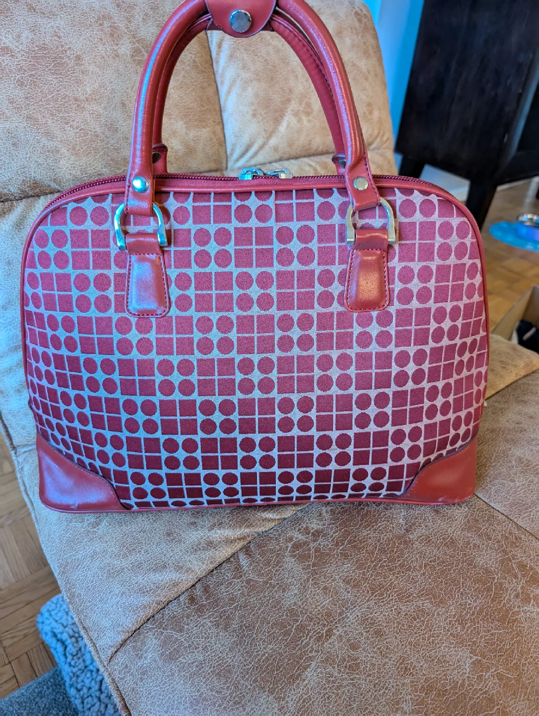 MATEO Satchel Bag - Red Pattern image indicator(2)