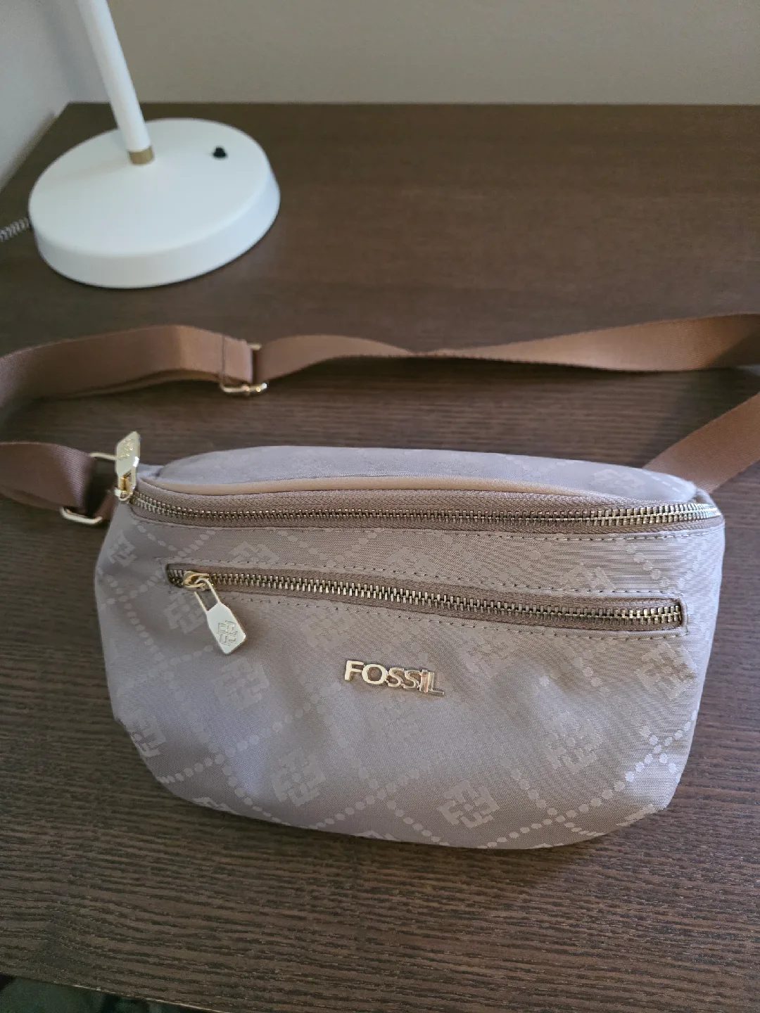 Fossil Beige Belt Bag