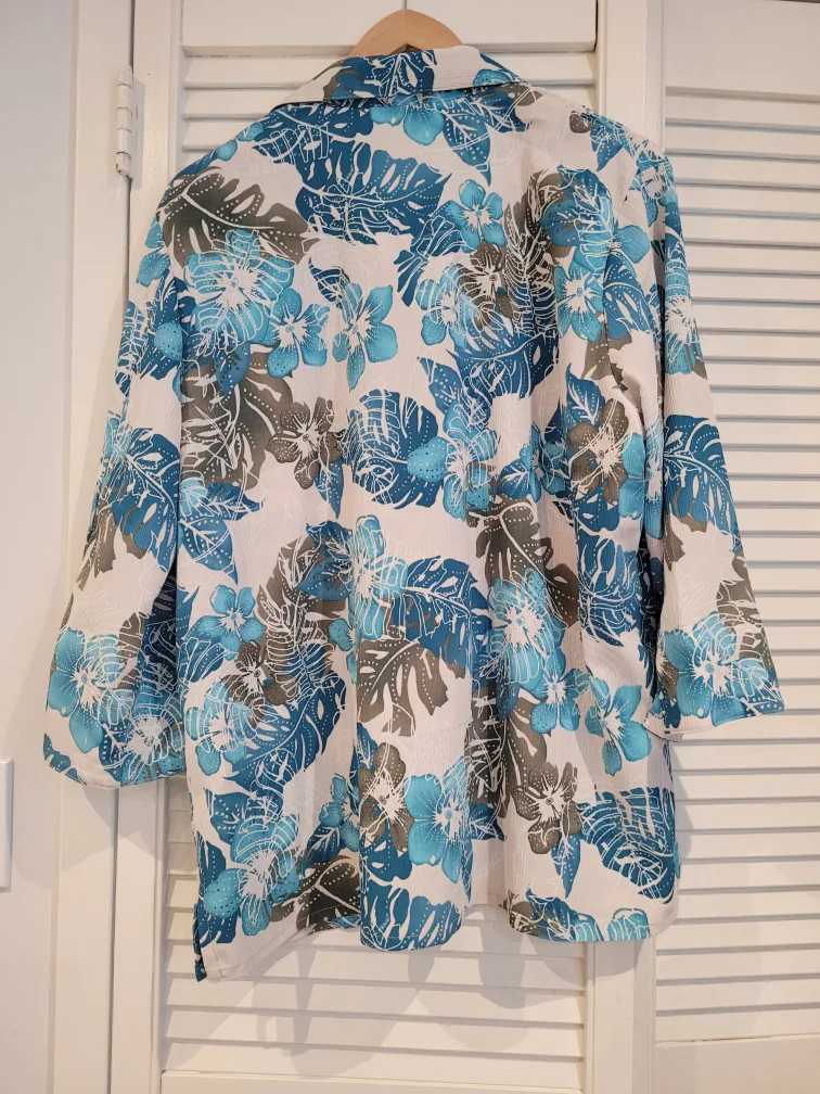 Women Floral Blouse Size 16 image indicator(2)