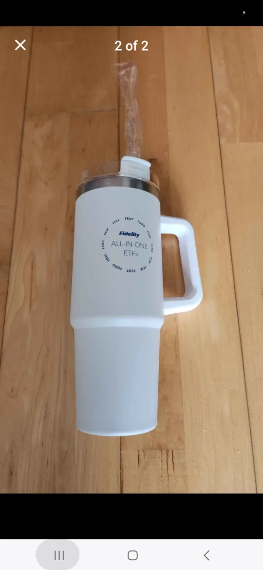 Stanley Style White Insulated Cup, Tumblr (Brand New) image indicator(2)