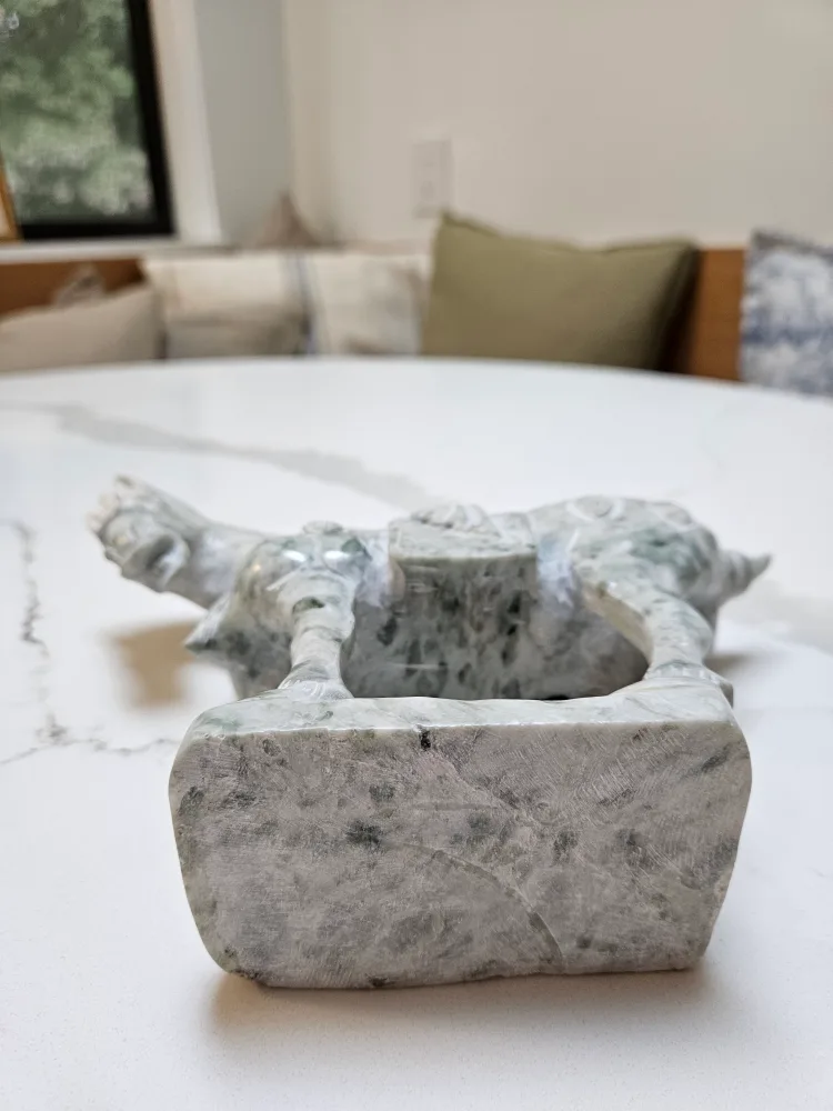 Jade Green Marble Tang Style Horse Statue image indicator(7)