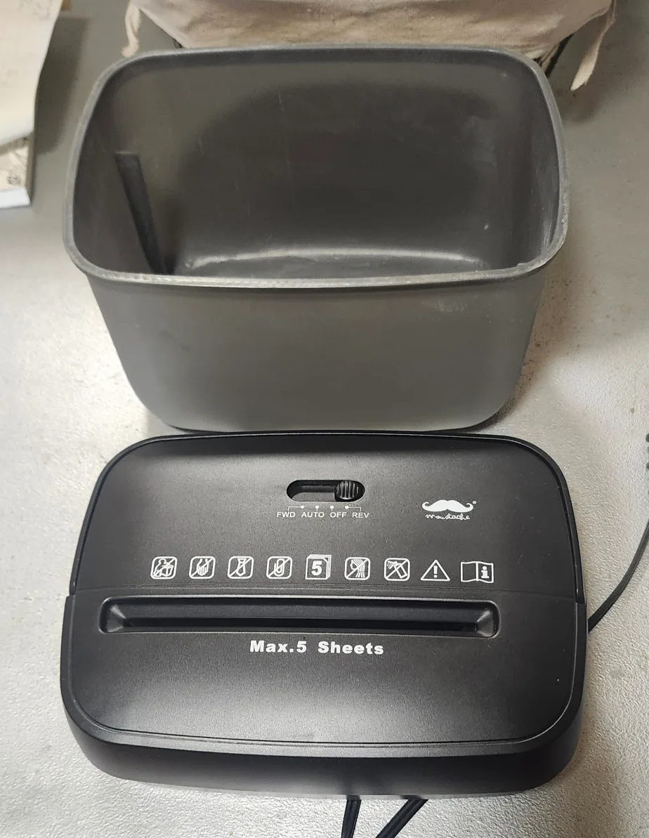 Moustache Paper Shredder - Max. 5 Sheets thumbnail