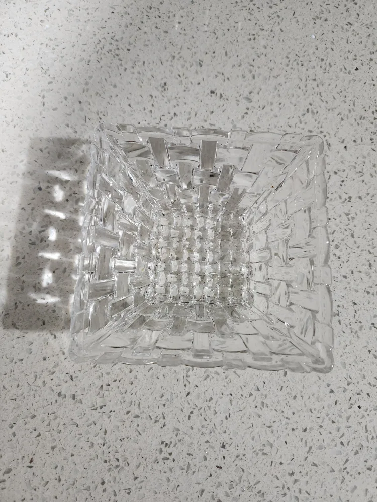Clear Glass Square Vase thumbnail
