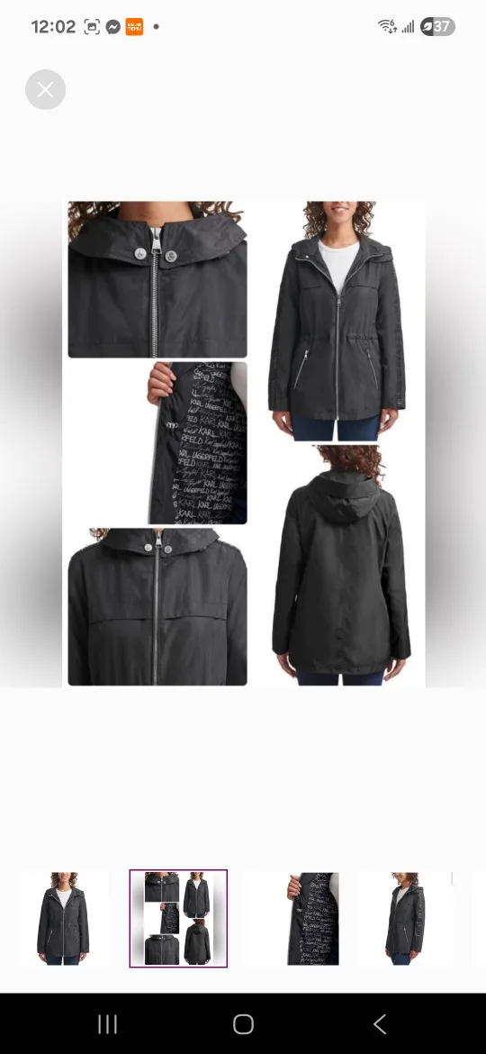 ladies  black  Karl Lagerfeld  jacket image indicator(5)