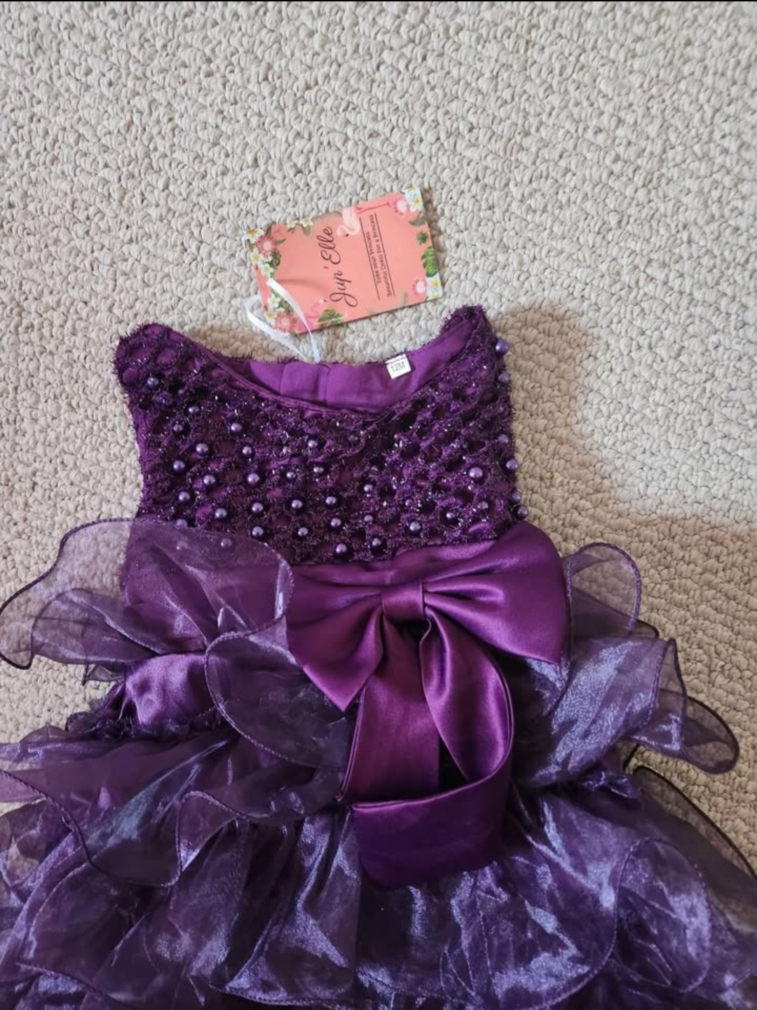 Joye Ella Purple Dress - Size 6-12 months - photo 3