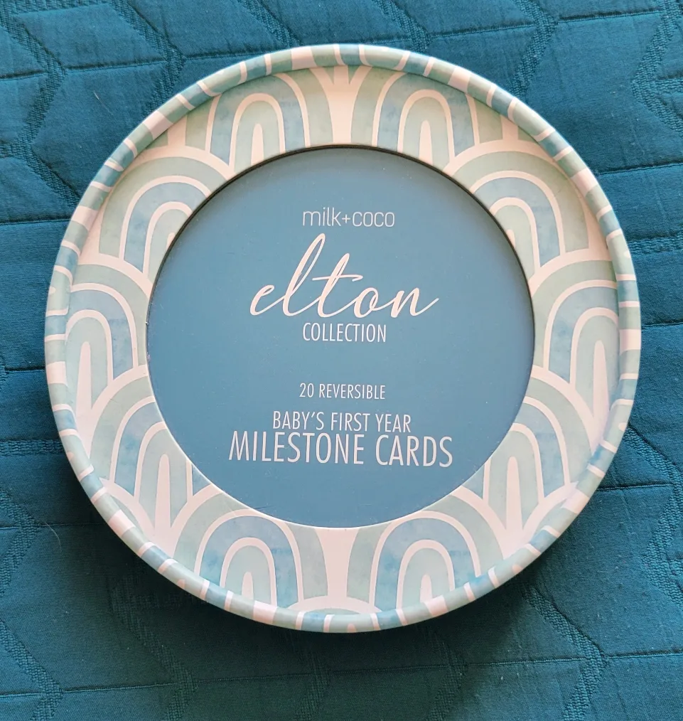 1st Full Year Reversable Baby Milestone Cards thumbnail