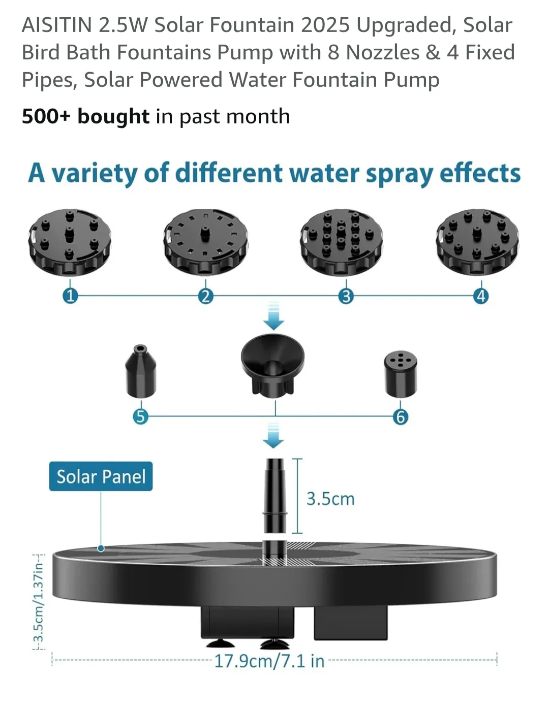 2 solar birdbath fountain*new* image indicator(2)
