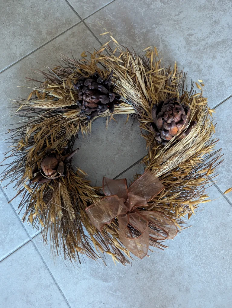 Fall Wreath with Bow