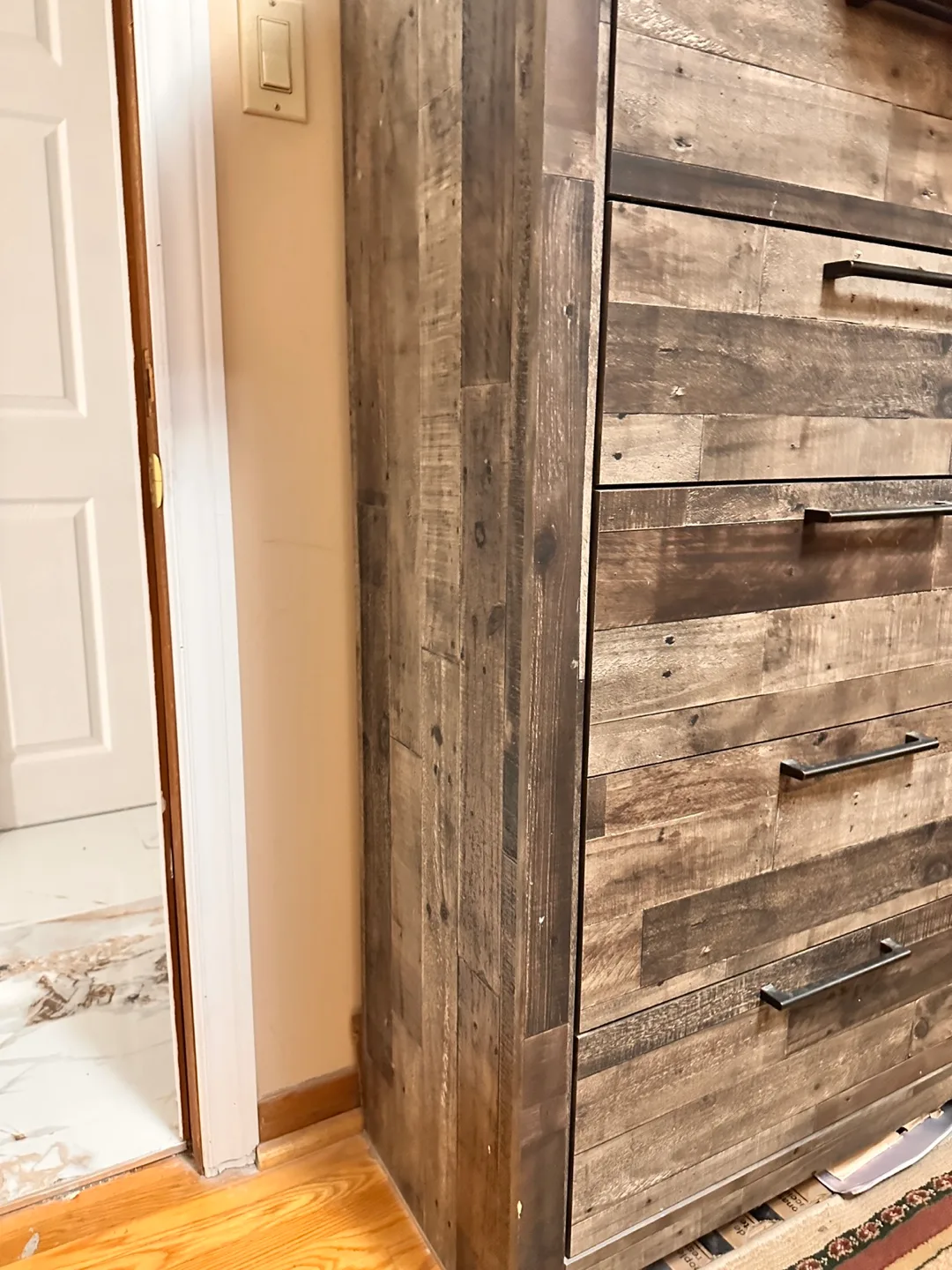 Rustic Wood Bedroom Set - Bed, Dresser, Nightstands image indicator(6)