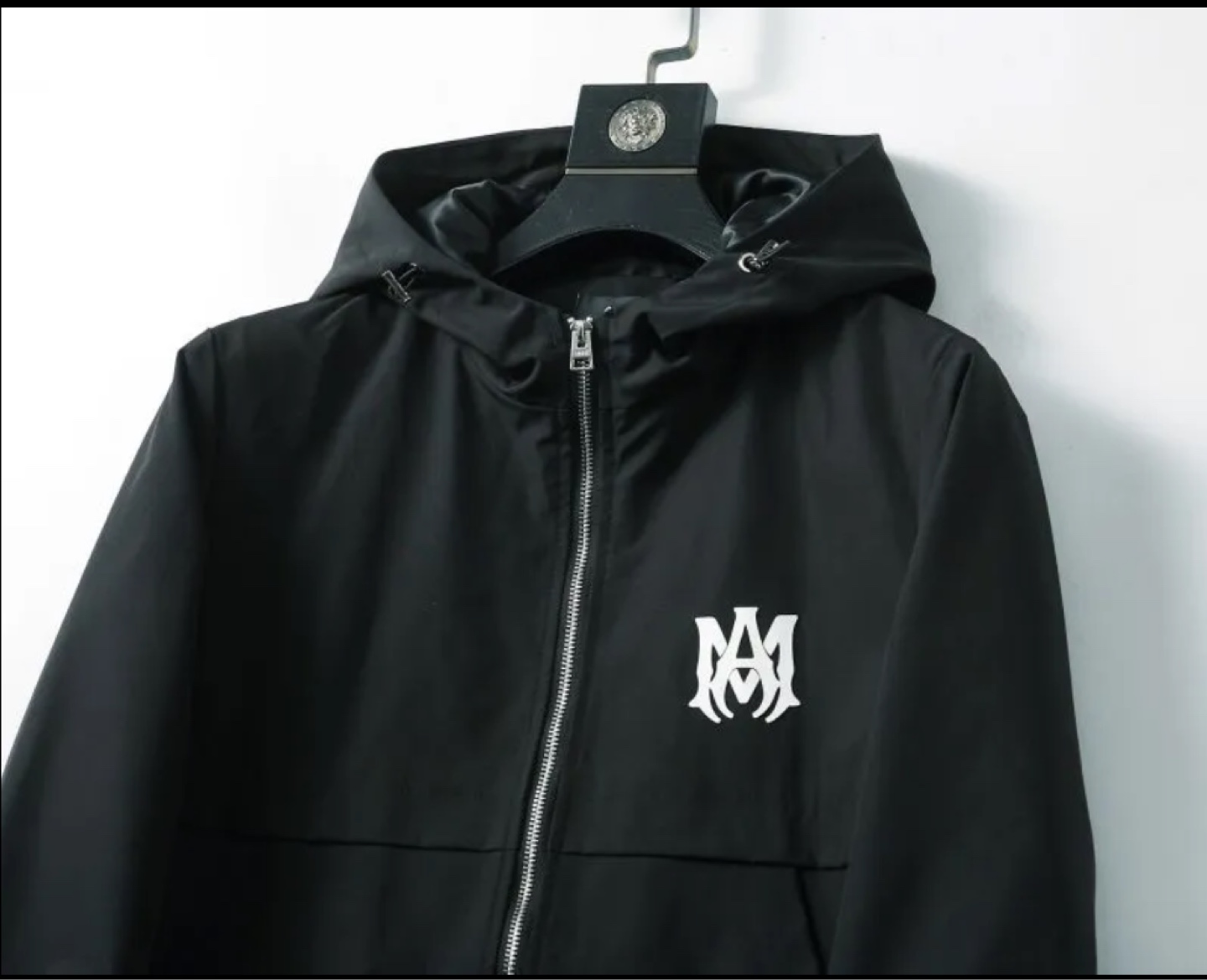 AMIRI Black Windbreaker Jacket