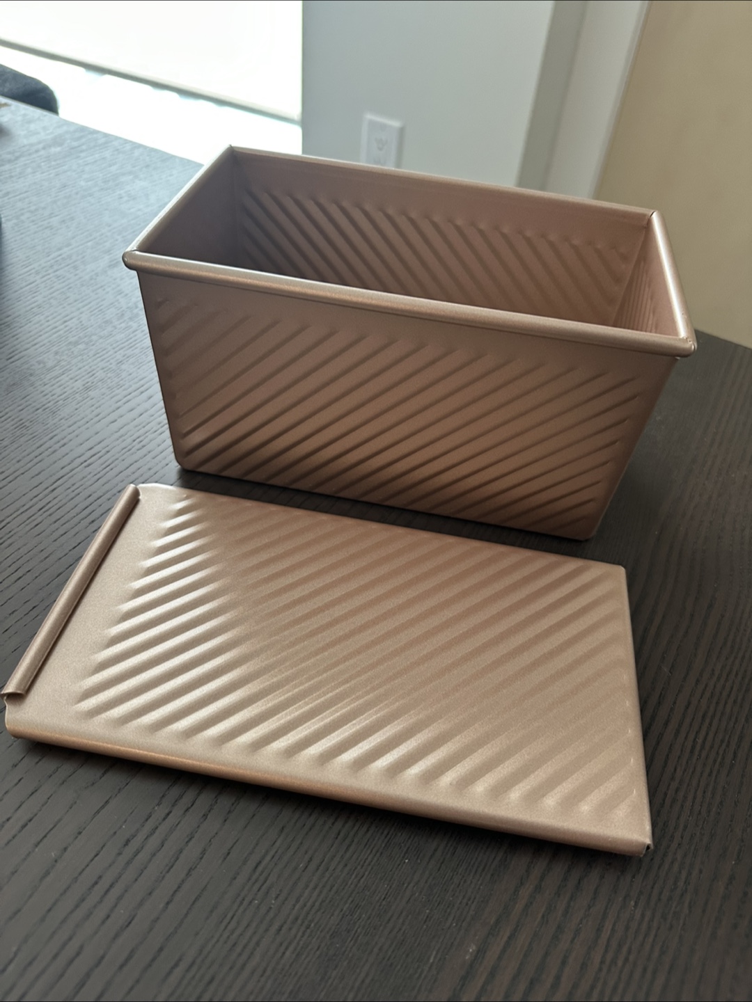 Rose Gold Loaf Pan with Lid - photo 2