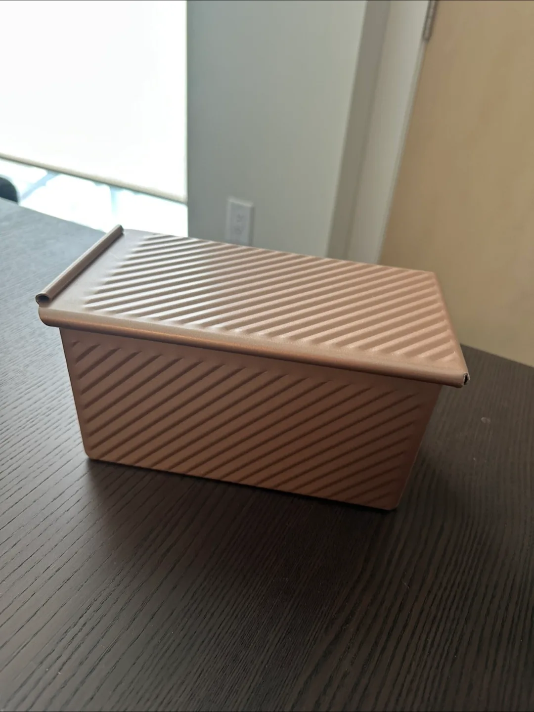 Rose Gold Loaf Pan with Lid